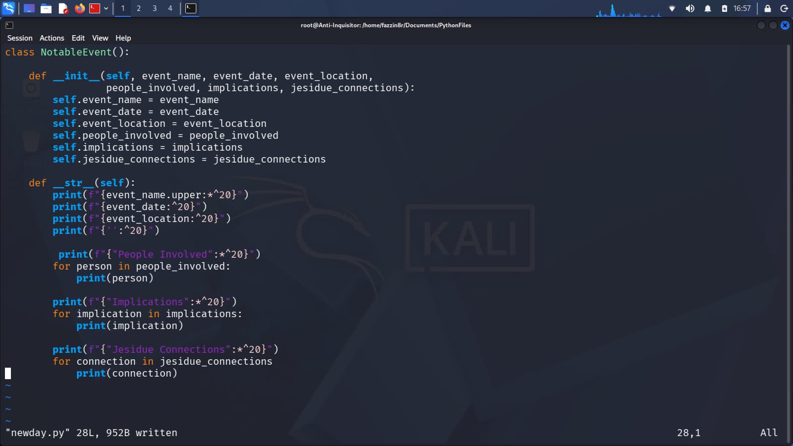 Asthetic from Kali Linux